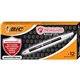 BIC PrevaGuard Round Stic Ballpoint Pen - Medium Pen Point - 1 mm Pen Point Size - Black - Black Plastic Barrel - 1 / Dozen