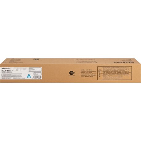 Sharp MX-61NT Original Laser Toner Cartridge - Cyan - 1 Each - 24000 Pages