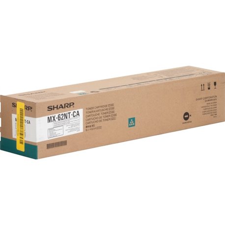 Sharp MX62NTCA Original Toner Cartridge - Laser - High Yield - 40000 Pages - Cyan - 1 Each