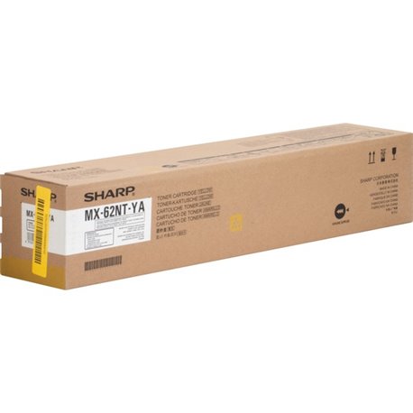 Sharp MX62NTYA Original Toner Cartridge - Laser - High Yield - 40000 Pages - Yellow - 1 Each