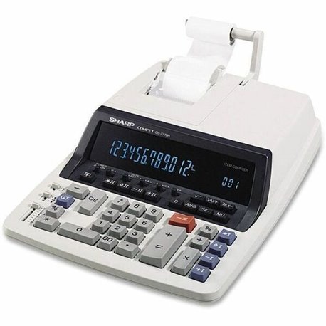 Sharp QS-2770H 12 Digit Professional Heavy Duty Commercial Printing Calculator - 4.8 LPS - Item Count, Independent Memory, 4-Key