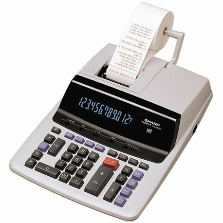 Sharp VX-2652H 12-Digit Heavy Duty Commercial Printing Calculator - Dual Color Print - 4.8 lps - 12 Digits - Fluorescent - AC Su