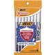 BIC PrevaGuard Round Stic Ballpoint Pen - Round Pen Point Style - Blue - 8 / Pack