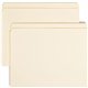 Smead Straight Tab Cut Letter Recycled Top Tab File Folder - 8 1/2" x 11" - 3/4" Expansion - Manila - 10% Recycled - 100 / Box
