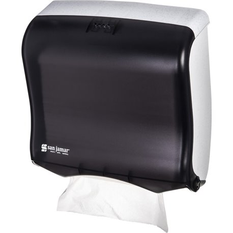 San Jamar C-fold/Multi-fold Towel Dispenser - C Fold, Multifold, Touchless Dispenser - 400 x Multifold, 240 x C Fold - 11.5" Hei