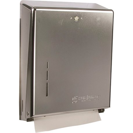 San Jamar C-Fold/Multifold Paper Towel Dispenser - C Fold, Multifold Dispenser - 500 x Towel Multifold, 300 x Towel C Fold - 14.