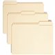 Smead 1/3 Tab Cut Letter Recycled Top Tab File Folder - 8 1/2" x 11" - Top Tab Location - Assorted Position Tab Position - Manil