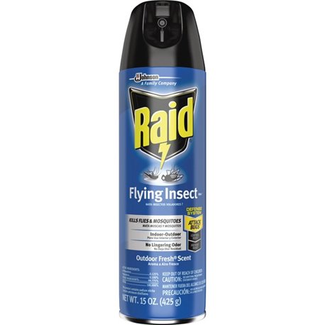 Raid Flying Insect Spray - Spray - Kills Mosquitoes, Flies, Wasp, Hornet, Asian Ladybeetle, Yellow Jacket, Boxelder Bug, Fruit F