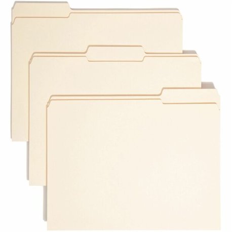Smead 1/3 Tab Cut Letter Recycled Expanding File - 8 1/2" x 11" - 1 1/2" Expansion - Top Tab Location - Assorted Position Tab Po