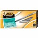 BIC Round Stic Ballpoint Pens - Fine Pen Point - Black - Frost Barrel - 1 Dozen