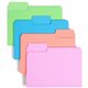Smead SuperTab 1/3 Tab Cut Letter Recycled Top Tab File Folder - 8 1/2" x 11" - 3/4" Expansion - Top Tab Location - Bright Purpl