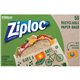 Ziploc Paper Bags - 6.62" Width x 8.12" Length - Brown - Paper - 50/Box - Lunch, Sandwich, Snack