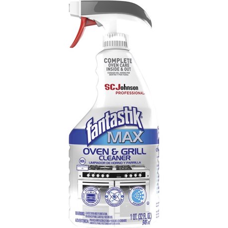 fantastik Max Oven & Grill Cleaner - 32 fl oz (1 quart) - 1 Each - Heavy Duty, Non-corrosive - White