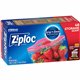 Ziploc Stand-Up Storage Bags - 1 quart Capacity - Blue - 38/Box - Kitchen, Storage