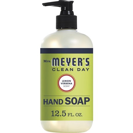 Mrs. Meyer's Hand Soap - Lemon Verbena ScentFor - 12.5 fl oz (369.7 mL) - Dirt Remover, Grime Remover - Hand - Moisturizing - Mu