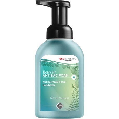 SC Johnson Antibacterial Foam Hand Soap - 10 fl oz (295.7 mL) - Pump Bottle Dispenser - Bacteria Remover - Hand - Moisturizing -