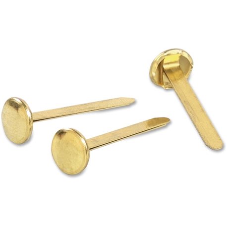 ACCO Brass Fasteners - 1.5" Length - 75 Sheet Capacity - Flexible, Heavy Duty, Corrosion-free, Self-piercing Point, Rust Proof -