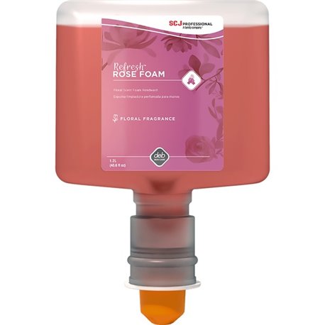 SC Johnson TF Refill Refresh Rose Foam Handwash - Rose ScentFor - 40.6 fl oz (1200 mL) - Cartridge Dispenser - Dirt Remover, Kil