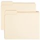 Smead 1/3 Tab Cut Letter Recycled Top Tab File Folder - 8 1/2" x 11" - 3/4" Expansion - Top Tab Location - Left Tab Position - M