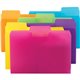 Smead SuperTab 1/3 Tab Cut Letter Top Tab File Folder - 8 1/2" x 11" - Top Tab Location - Assorted Position Tab Position - Yello