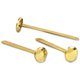 ACCO Brass Fasteners - 0.47" Head - 2" Length - 100 Sheet Capacity - Flexible, Heavy Duty, Corrosion-free, Self-piercing Point, 