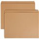 Smead Straight Tab Cut Letter Recycled Top Tab File Folder - 8 1/2" x 11" - 3/4" Expansion - Kraft - 10% Recycled - 100 / Box