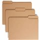 Smead 1/3 Tab Cut Letter Recycled Top Tab File Folder - Letter - 8.5" x 11" - 1/3 Tab Cut - 50 / Box - 17pt. - Kraft