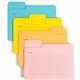 Smead SuperTab 1/3 Tab Cut Letter Recycled Top Tab File Folder - 8 1/2" x 11" - Top Tab Location - Assorted Position Tab Positio