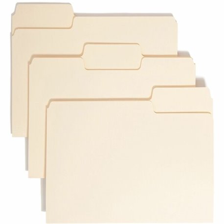 Smead SuperTab Folders - Letter - 8 1/2" x 11" Sheet Size - 1/3 Tab Cut - Assorted Position Tab Location - 11 pt. Folder Thickne