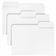 Smead SuperTab 1/3 Tab Cut Letter Recycled Top Tab File Folder - 8 1/2" x 11" - 3/4" Expansion - Assorted Position Tab Position 