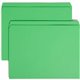 Smead Straight Tab Cut Letter Recycled Top Tab File Folder - 8 1/2" x 11" - 3/4" Expansion - Green - 10% Recycled - 100 / Box