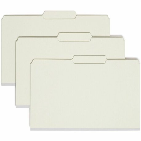 Smead 2/5 Tab Cut Legal Recycled Fastener Folder - 8 1/2" x 14" - 2" Expansion - 2 x 2S Fastener(s) - 2" Fastener Capacity for F