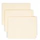 Smead Straight Tab Cut Letter Recycled End Tab File Folder - 8 1/2" x 11" - 3/4" Expansion - Manila - 10% Recycled - 100 / Box