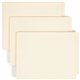 Smead Shelf-Master Straight Tab Cut Letter Recycled End Tab File Folder - 8 1/2" x 11" - 3/4" Expansion - Manila - 10% Recycled 