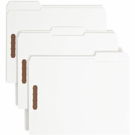 Smead 1/3 Tab Cut Letter Recycled Fastener Folder - 8 1/2" x 11" - 3/4" Expansion - 2 x Prong K Style Fastener(s) - 2" Fastener 