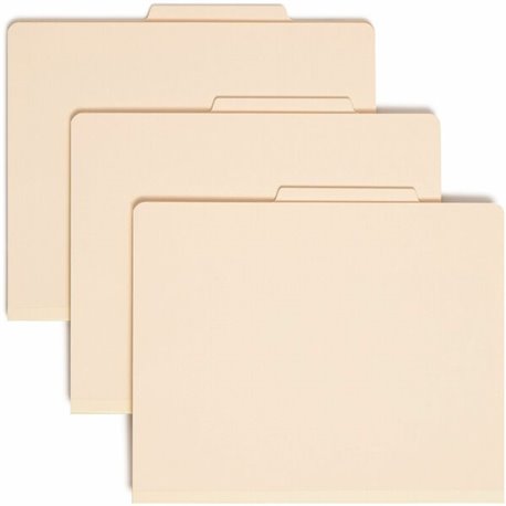 Smead 2/5 Tab Cut Letter Recycled Classification Folder - 8 1/2" x 11" - 2" Expansion - 2 x 2B Fastener(s) - 2" Fastener Capacit