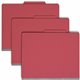 Smead Colored 2/5 Tab Cut Letter Recycled Classification Folder - 8 1/2" x 11" - 2" Expansion - 2 x 2B Fastener(s) - 2" Fastener