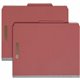 Smead 13723 2/5 Tab Cut Letter Recycled Classification Folder - 8 1/2" x 11" - 2" Expansion - 4 x 2K Fastener(s) - 2" Fastener C