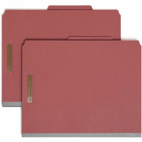 Smead 13723 2/5 Tab Cut Letter Recycled Classification Folder - 8 1/2" x 11" - 2" Expansion - 4 x 2K Fastener(s) - 2" Fastener C