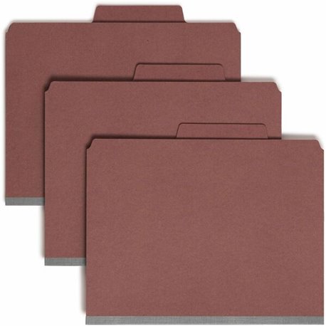 Smead SuperTab 2/5 Tab Cut Letter Recycled Classification Folder - 8 1/2" x 11" - 2" Expansion - 2 x 2S Fastener(s) - 2" Fastene