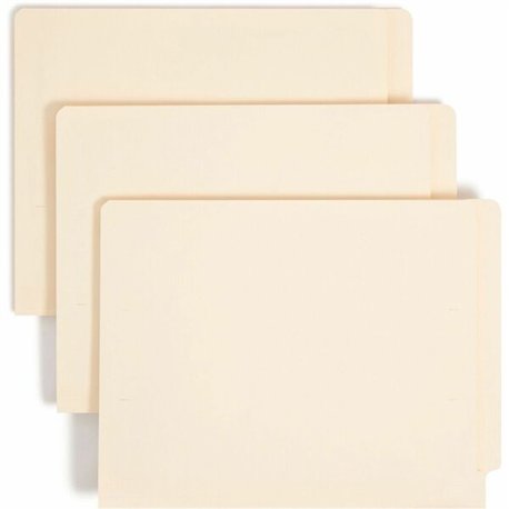 Smead TUFF Straight Tab Cut Letter Recycled End Tab File Folder - 8 1/2" x 11" - 3/4" Expansion - 2 x 2B Fastener(s) - 2" Fasten