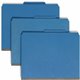 Smead SafeSHIELD 2/5 Tab Cut Letter Recycled Classification Folder - 8 1/2" x 11" - 3" Expansion - 2 x 2S Fastener(s) - 2" Faste