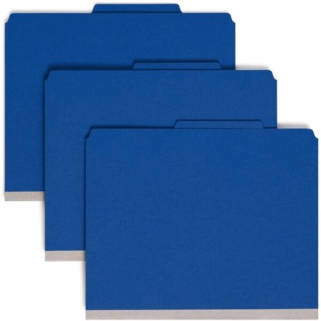 Smead Premium Pressboard Classification Folders with SafeSHIELD Coated Fastener Technology - Letter - 8 1/2" x 11" Sheet Size - 