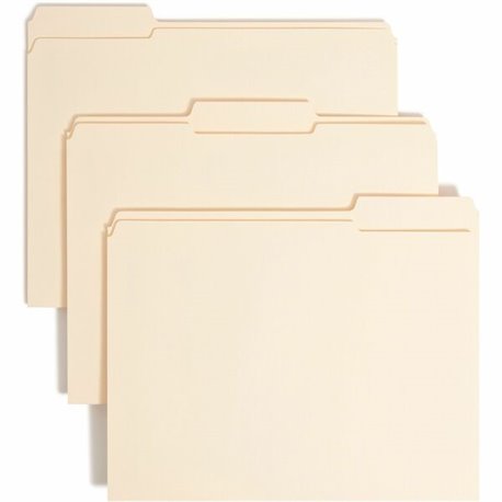 Smead 1/3 Tab Cut Letter Recycled Fastener Folder - 8 1/2" x 11" - 3/4" Expansion - 1 x 2K Fastener(s) - 2" Fastener Capacity fo