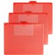 Smead 2-Pocket Out Guides - Printed Center Tab(s) - Message - OUT - 0.50" Tab Height - Letter - Bright Red Poly Tab(s) - 50 / Bo