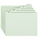 Smead 1/5 Tab Cut Legal Recycled Top Tab File Folder - 8 1/2" x 14" - Top Tab Location - Assorted Position Tab Position - Pressb