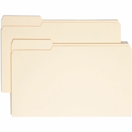 Smead 1/3 Tab Cut Legal Recycled Top Tab File Folder - 8 1/2" x 14" - 3/4" Expansion - Top Tab Location - First Tab Position - M