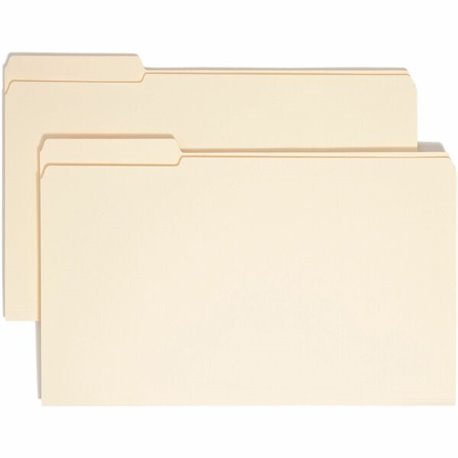 Smead 1/3 Tab Cut Legal Recycled Top Tab File Folder - 8 1/2" x 14" - 3/4" Expansion - Top Tab Location - Left Tab Position - Ma