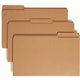 Smead 1/3 Tab Cut Legal Recycled Top Tab File Folder - 8 1/2" x 14" - 3/4" Expansion - Assorted Position Tab Position - Kraft - 