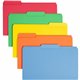 Smead Colored 1/3 Tab Cut Legal Recycled Top Tab File Folder - 8 1/2" x 14" - 3/4" Expansion - Top Tab Location - Assorted Posit